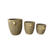 /3 CACHE POT ASPECT CORDE