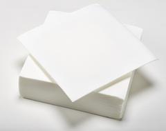 50 SERVIETTES PAPIER BLANC