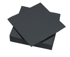 50 SERVIETTES PAPIER NOIR