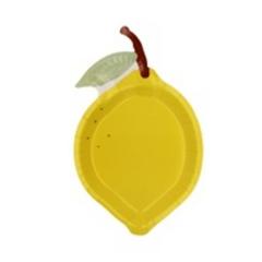 X10 ASSIETTES FORME CITRON