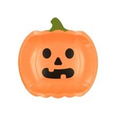 X10 ASSIETTES FORME CITROUILLE