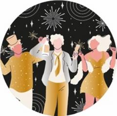 X10 ASSIETTES 23CM DECOR FETE