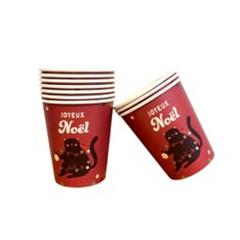 X10 GOBELETS 25CL CHAT