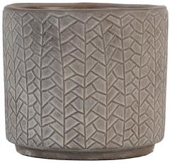 CACHE POT EN CERAMIQUE - BRUN
