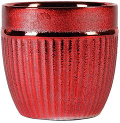 CACHE POT EN CERAMIQUE ROUGE