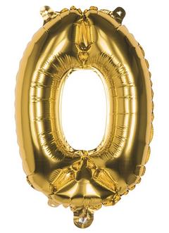 BALLON CHIFFRE 0 OR 36CM