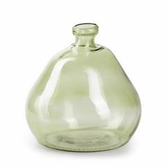 VASE BOULE VERT D17XH18CM