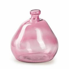 VASE BOULE FUCHIA D17XH18CM