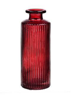 VASE BOUTEILLE STRIE BORDEAUX