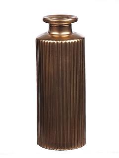 VASE BOUTEILLE STRIE OR