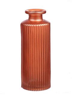 VASE BOUTEILLE STRIE ORANGE