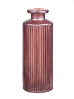 VASE BOUTEILLE STRIE ROSE