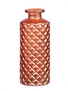 VASE BOUTEILLE RELIEF ORANGE