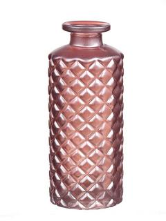 VASE BOUTEILLE RELIEF ROSE
