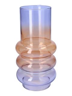 VASE VAGUE H27CM VIOLET/ORANGE