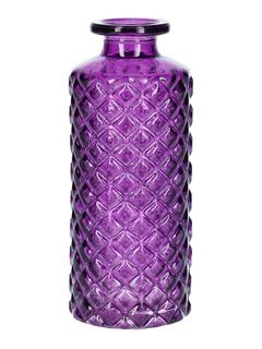 VASE BOUTEILLE RELIEF VIOLET