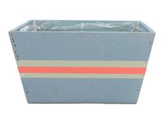 JARDINIERE BOIS BLEU JEAN
