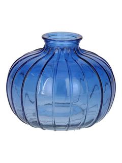 VASE BOULE BLEU