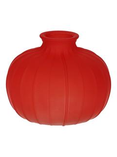 VASE BOULE CERISE MAT