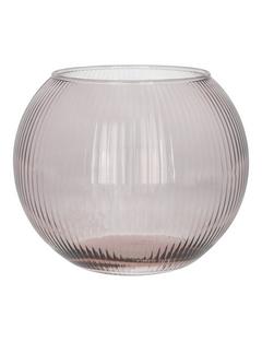 VASE BOULE D19CM GRIS CLAIR