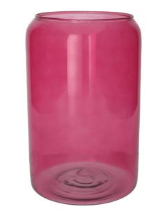 VASE ROSE TRANSPARENT D.13CM