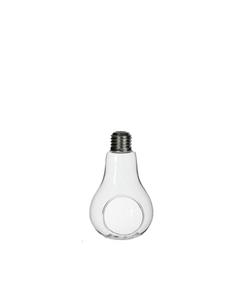 VASE AMPOULE VERRE ET METAL